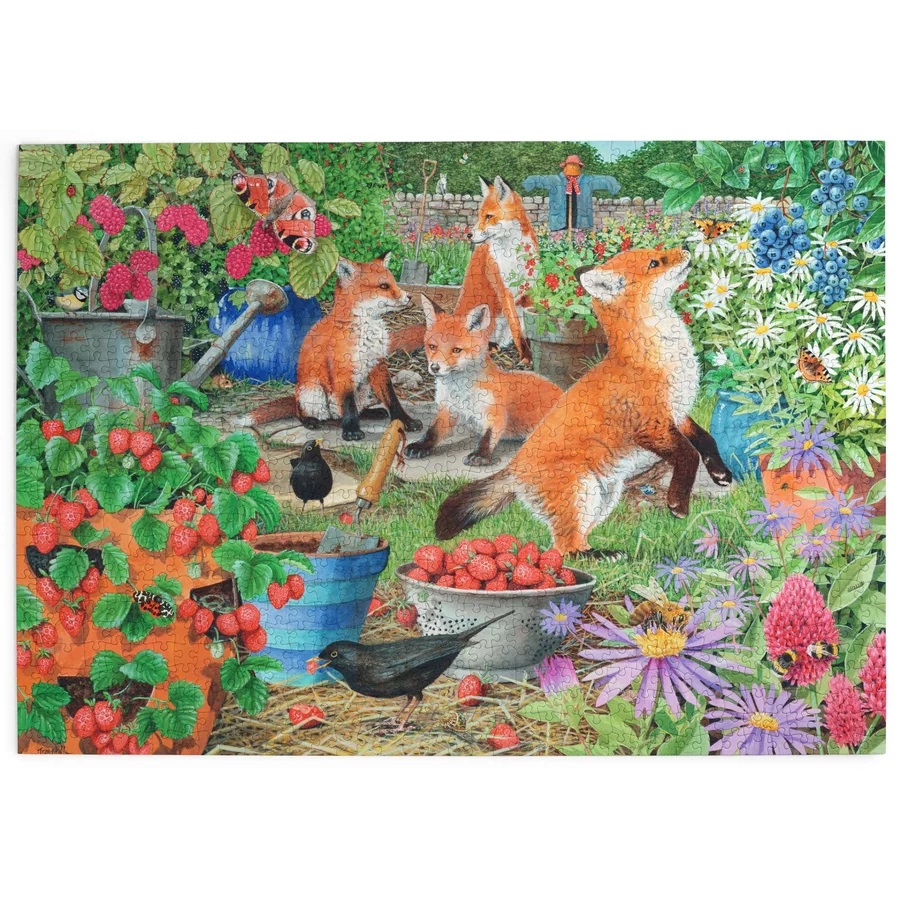 HOP Puzzle Lišky v zahradě 1000 dílků