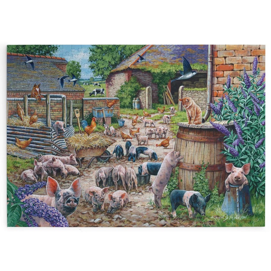 HOP Puzzle Prasátkový chaos 500 dílků