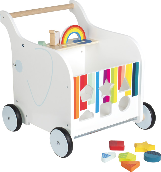 Levně small foot Dřevěné chodítko Toy Box Slon