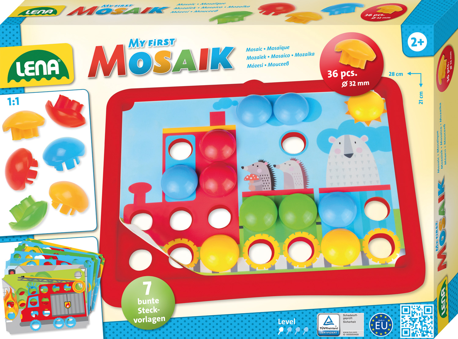 Levně Lena První mozaika - motiv doprava
