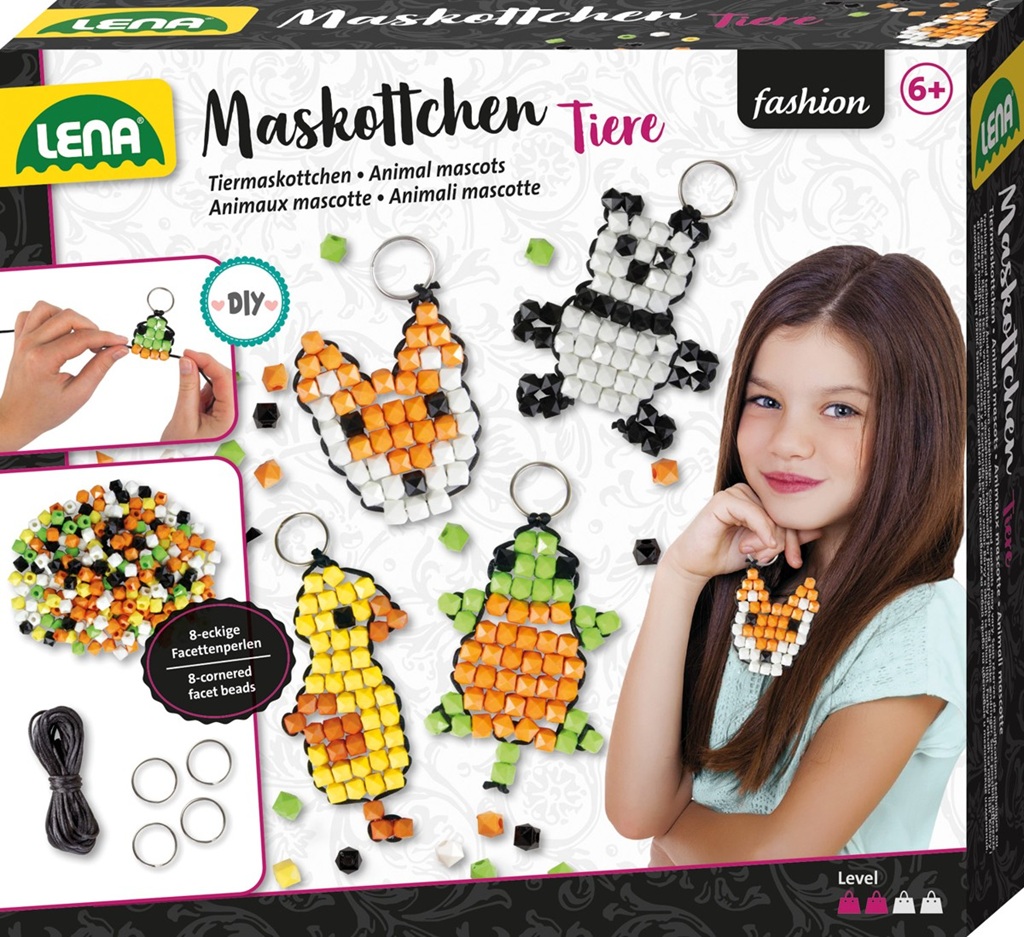 Lena Kreativní sada Přívěsky na klíče Zvířátko jako talisman