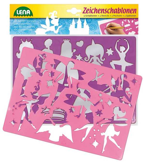 Levně Lena Kreslící šablony princezny, baletky