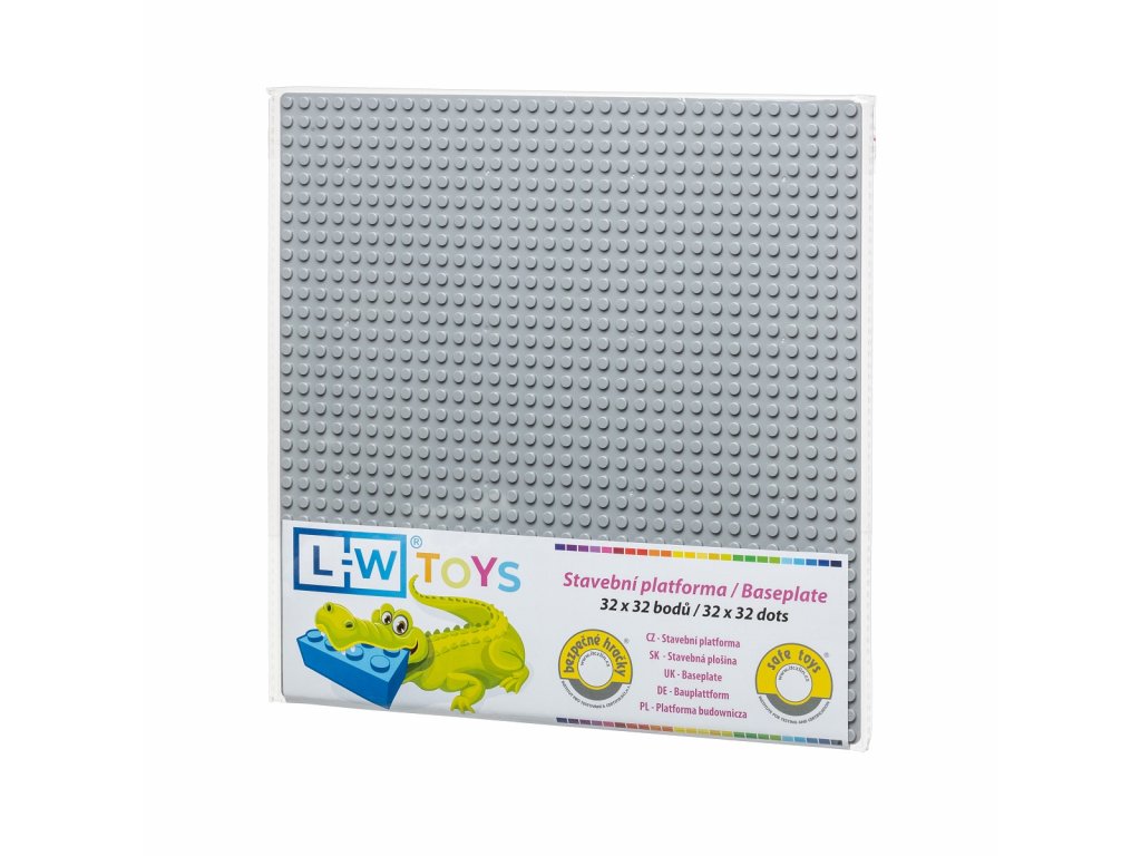 L-W Toys Základová deska 32x32 světle šedá