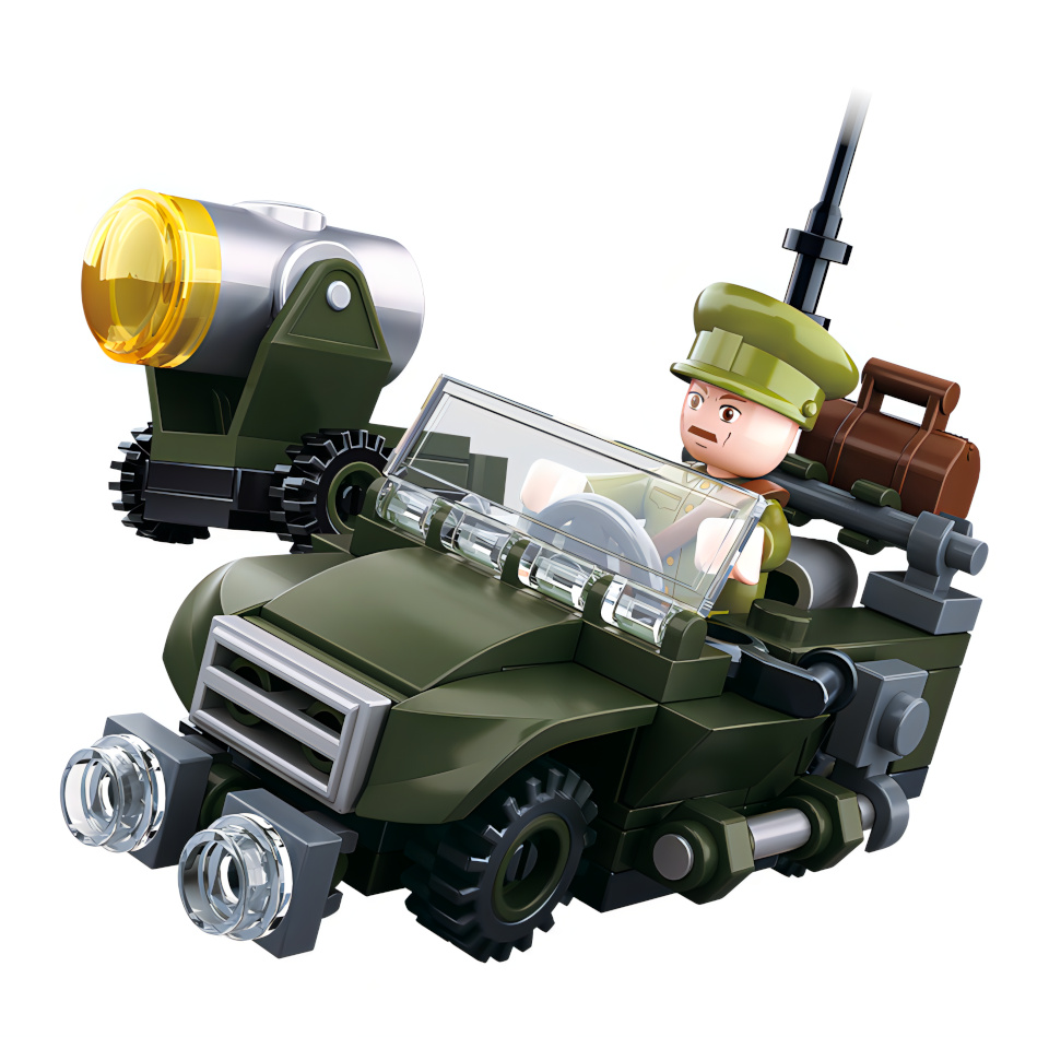 Levně Sluban WWII M38-B0678B 4into1 Hlídkový Jeep