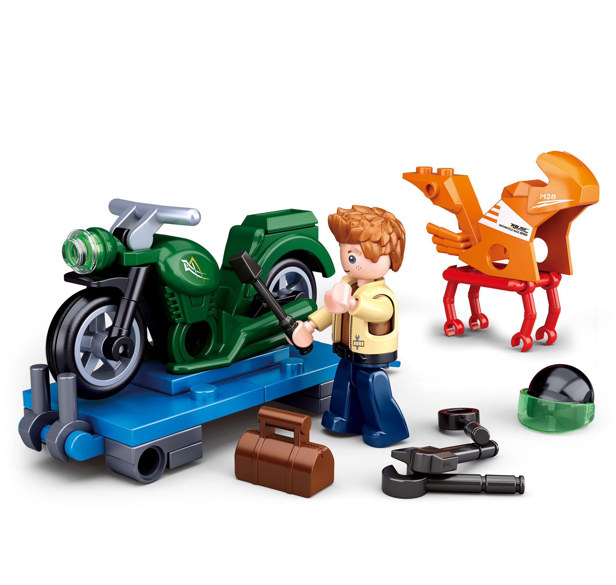 Levně Sluban Town Motorky M38-B0717C Opravář motorek