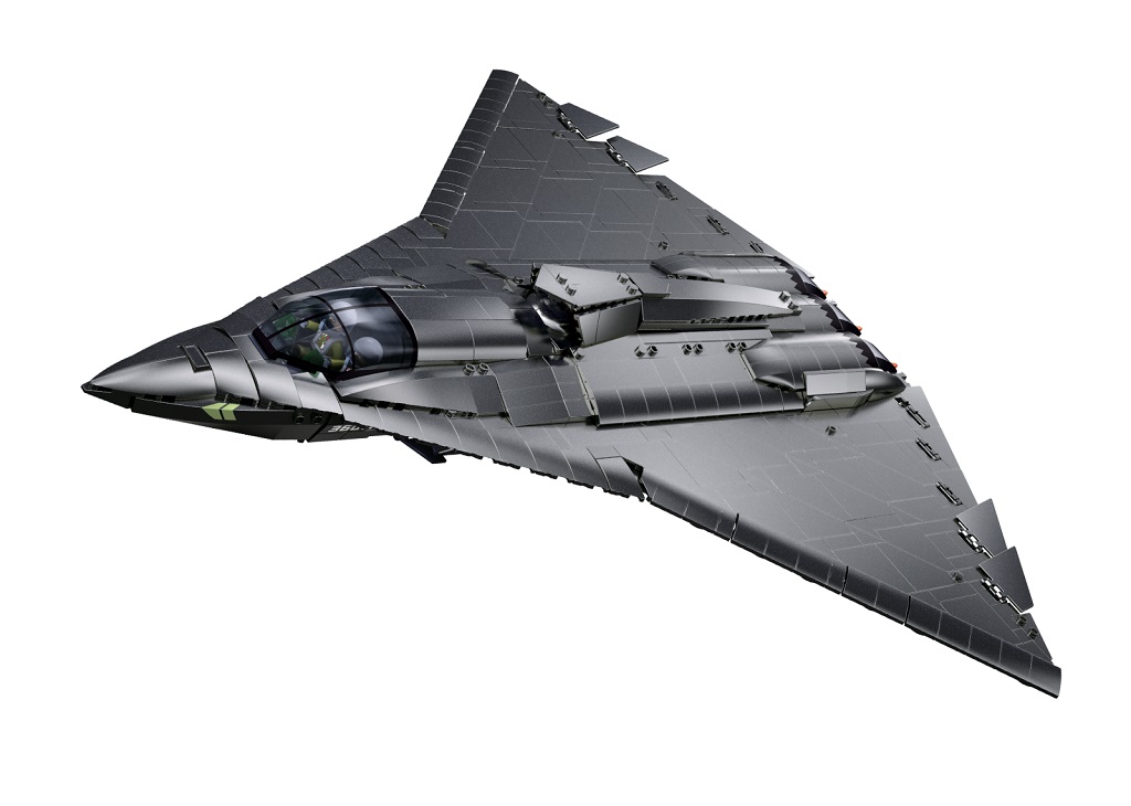 Sluban Model Bricks M38-B1525 Stíhací letoun J-36S v měřítku 1:44