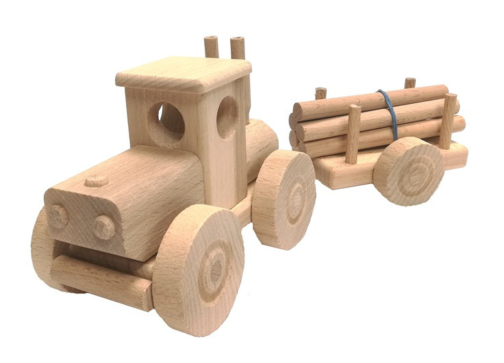 Levně Ceeda Cavity Velký traktor s kládami přírodní
