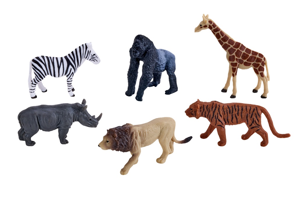 Levně Mojo Mini svět Africká zvířátka sada 6 ks - různé sady