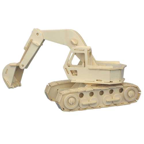 Levně Woodcraft Dřevěné 3D puzzle Bagr