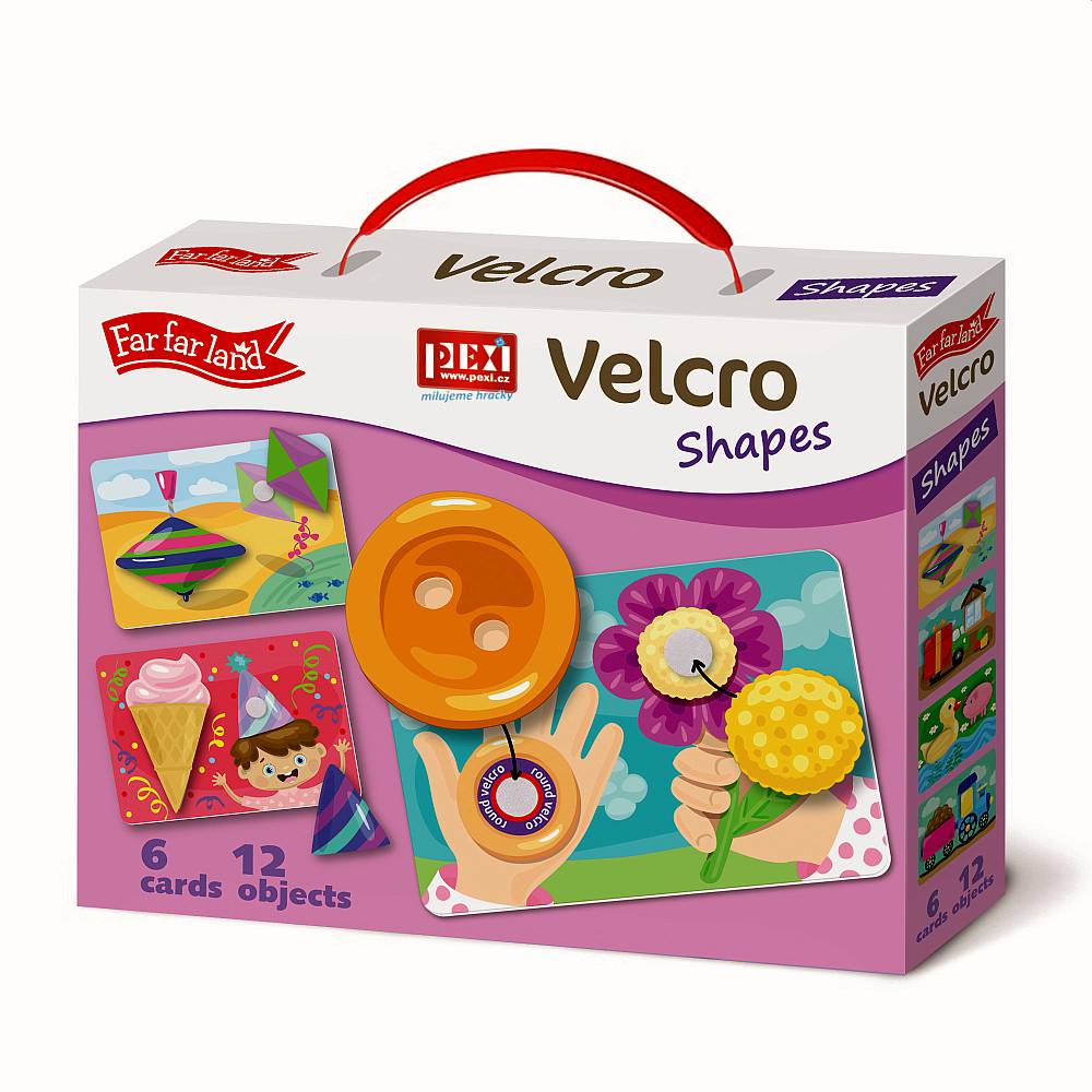 Levně Pexi Velcro skládačky - Tvary