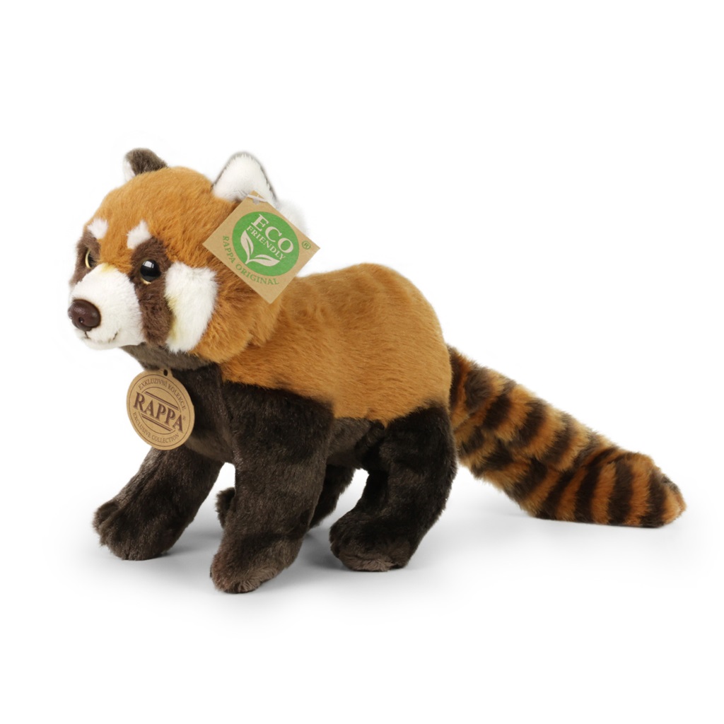 Levně Rappa Plyšová panda červená 20 cm ECO-FRIENDLY