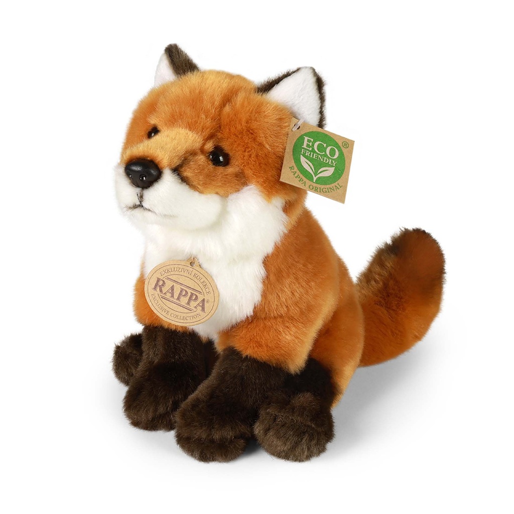 Levně Rappa Plyšová liška sedící 21 cm ECO-FRIENDLY