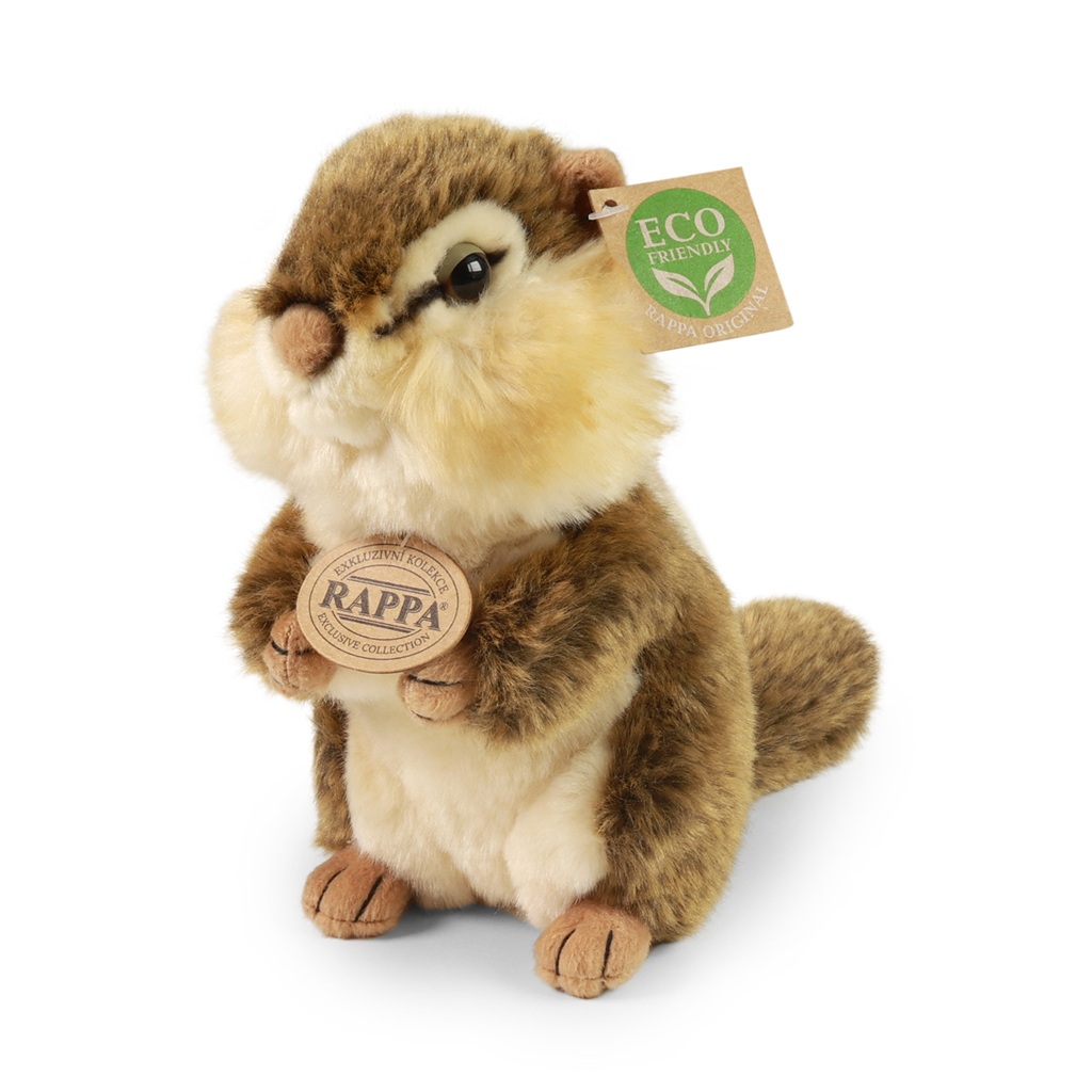 Levně Rappa Plyšový čipmank stojící 20 cm ECO-FRIENDLY