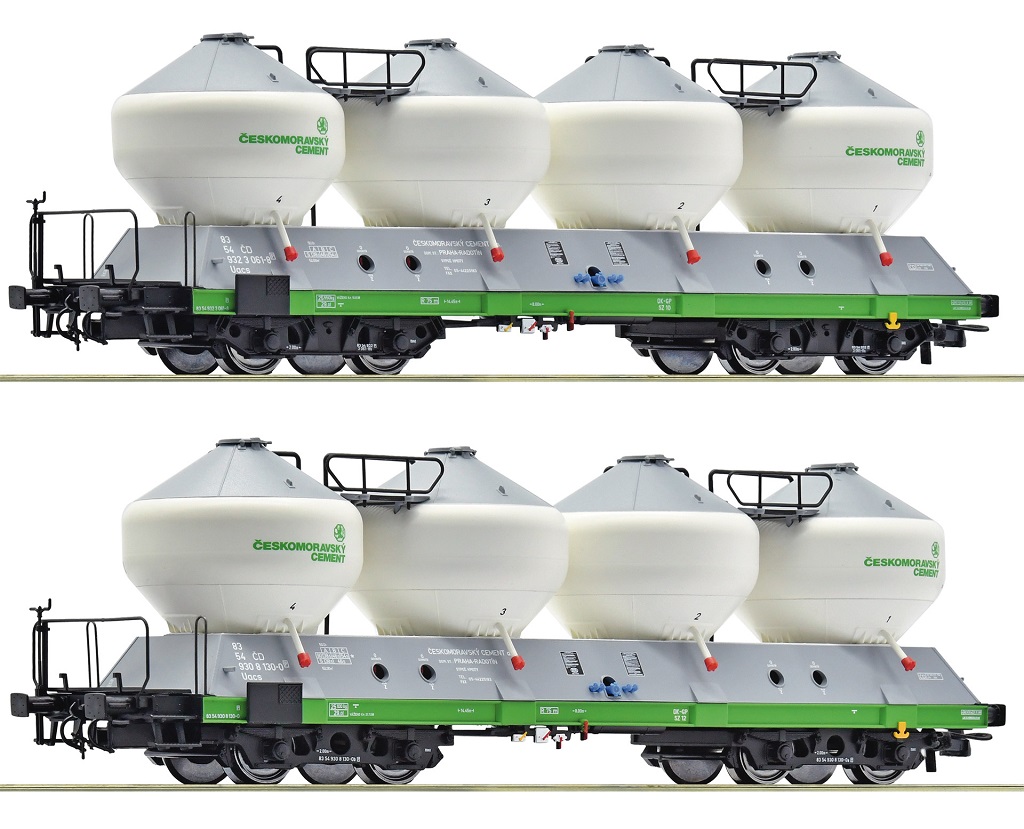 Roco Sada 2 ks silo vozů Uacs ČD - 6600237