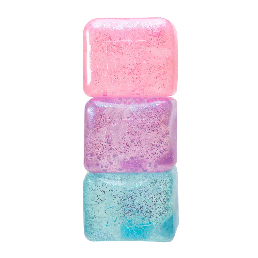 Schylling NeeDoh Nice Cube Glow Třpytivá antistresová kostka svítící ve tmě