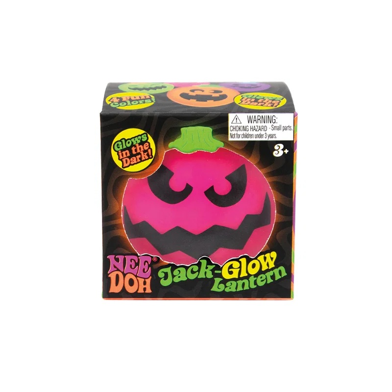 Schylling NeeDoh Jack-Glow Lantern Mačkací antistresová dýně svítící ve tmě