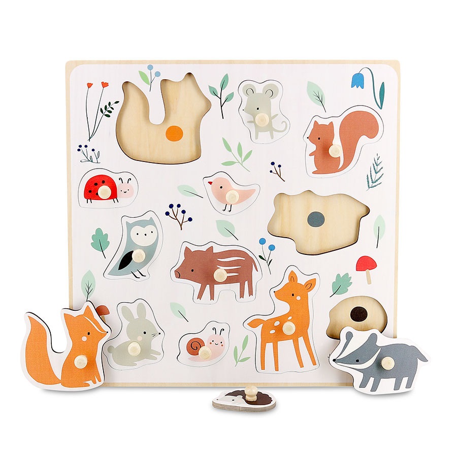 Levně Vilac Lesní zvířátka puzzle s úchytem od Sarah Betz