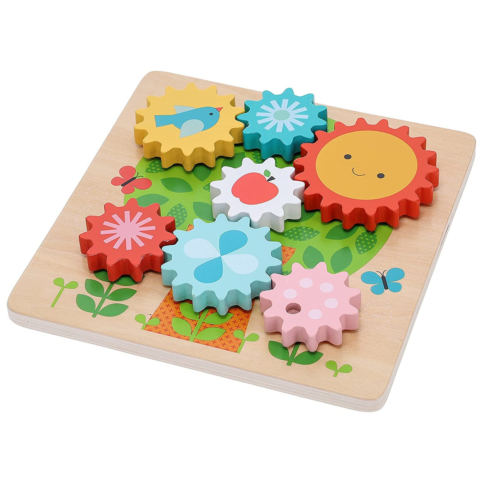 Levně Petit Collage Puzzle ozubená kolečka stromeček