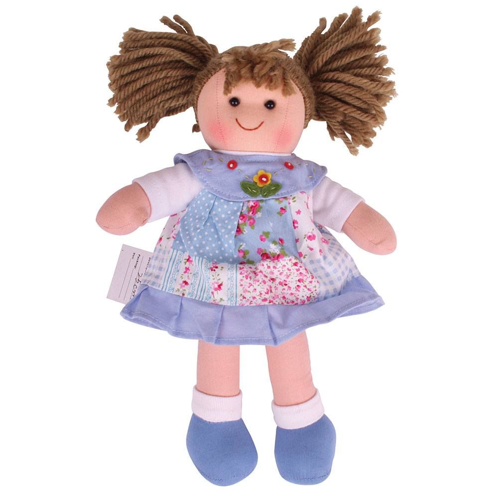 Levně Bigjigs Toys Látková panenka Sarah 28 cm