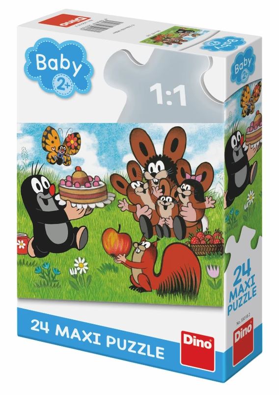 Levně Dino Puzzle Krtek: Narozeniny 24 dílků maxi