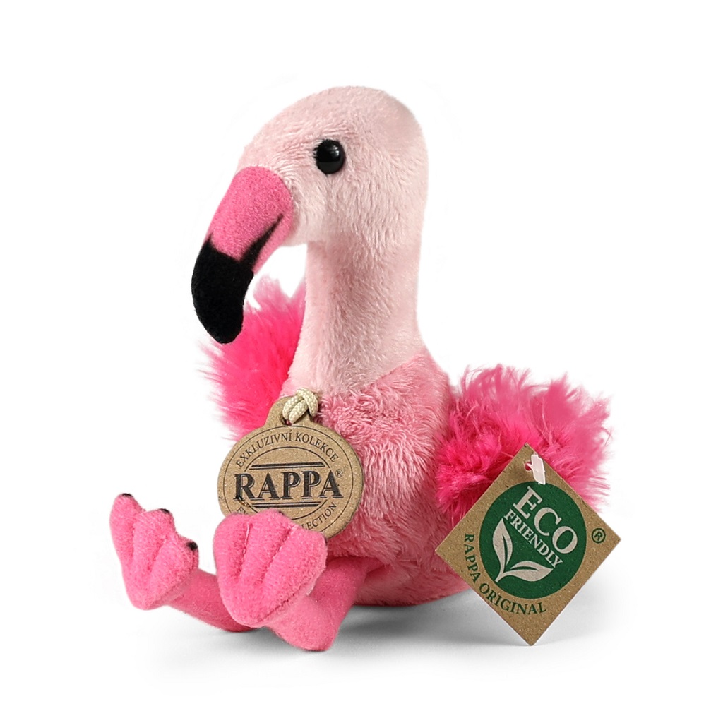 Levně Rappa Plyšový plameňák 15 cm ECO-FRIENDLY